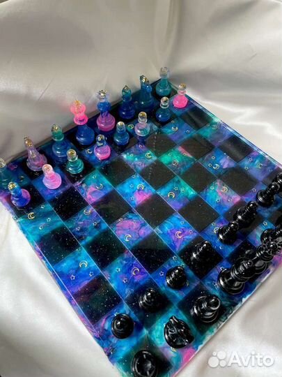 Шахматы из эпоксидной смолы