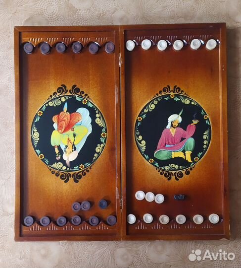 Нарды большие, ручной работы