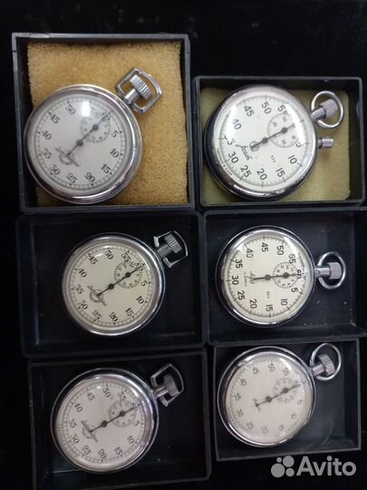 Секундомер СССР механический в родной коробочке