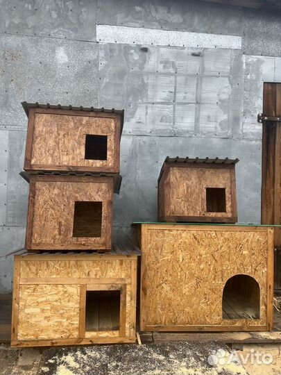 Деревянные будки для собак