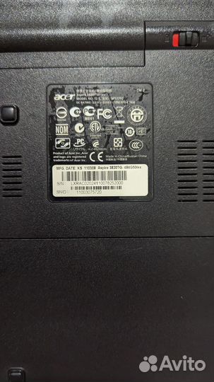 Acer aspire 3820t