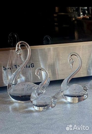 Лебеди хрустальные СССР