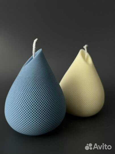 Свеча груша из соевого воска