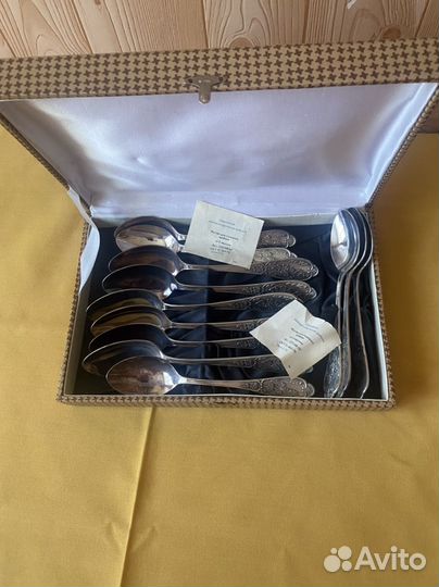 Мельхиоровые столовые приборы СССР