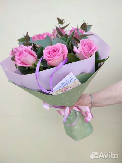 Цветы розы букет