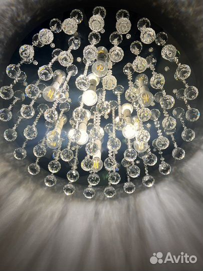 Люстра потолочная хрустальная