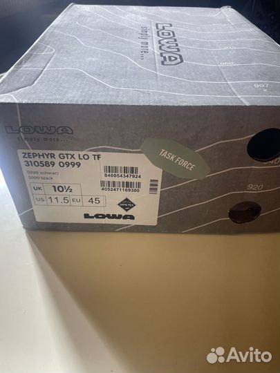 Lowa Zephyr GTX LO TF Black