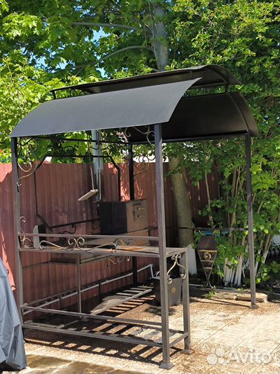 Мангал с крышей бу