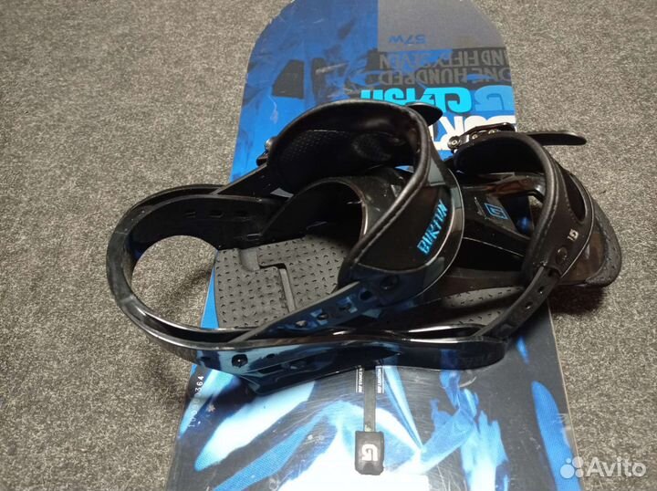 Комплект сноуборд и крепления 157w