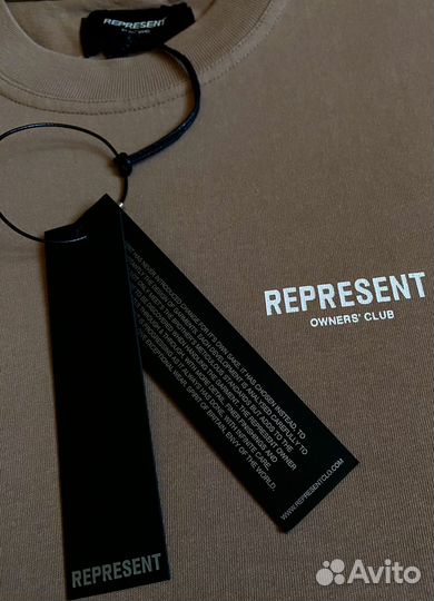 Футболка represent коричневая новая коллекция