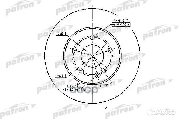 Диск тормозной передн mercedes-benz: C-class 93