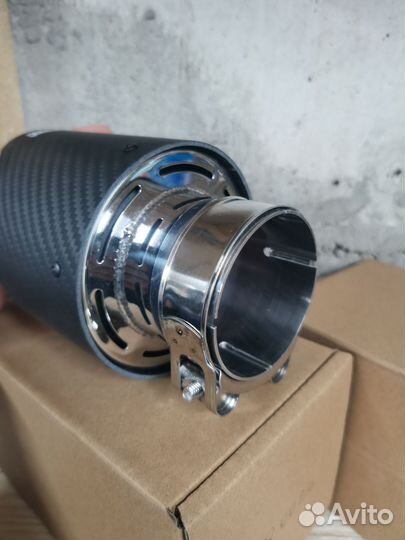 Насадка на глушитель Akrapovic Карбон с козырьком