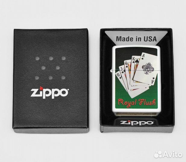Зажигалка Zippo 28038 Royal Flush Оригинал Новая