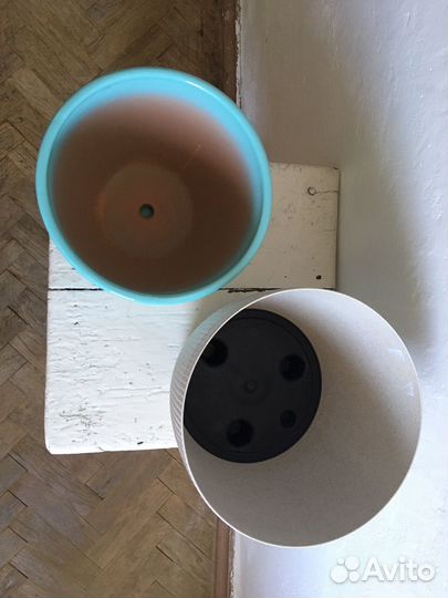 Горшки для цветов большие 17 и 20,5 см