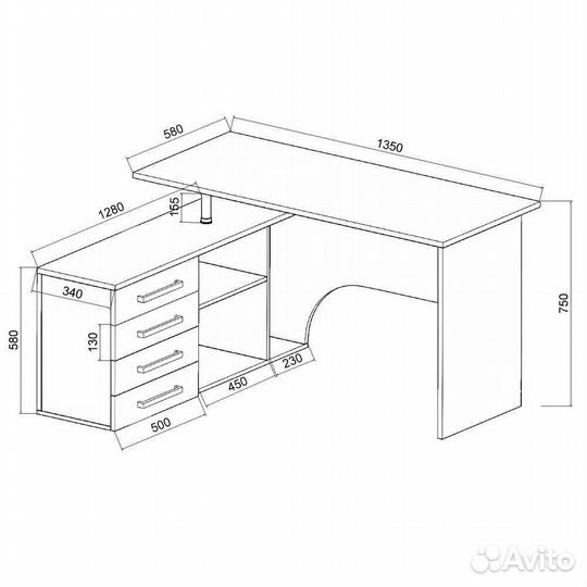 Стол компьютерный новый в наличии