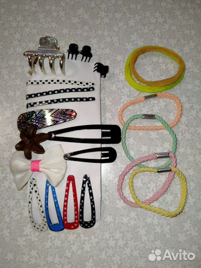 Аксессуары д/волос:резинки,заколки,крабы,невидимки