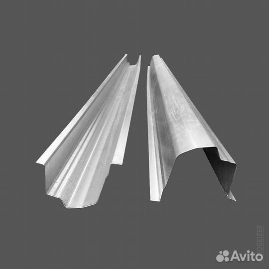 Пороги для Toyota Corolla / Allex / RunX (E120) хэтчбэк, полный профиль, комплект