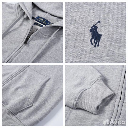 Zip Худи Polo Ralph Lauren (черн. с бел.)