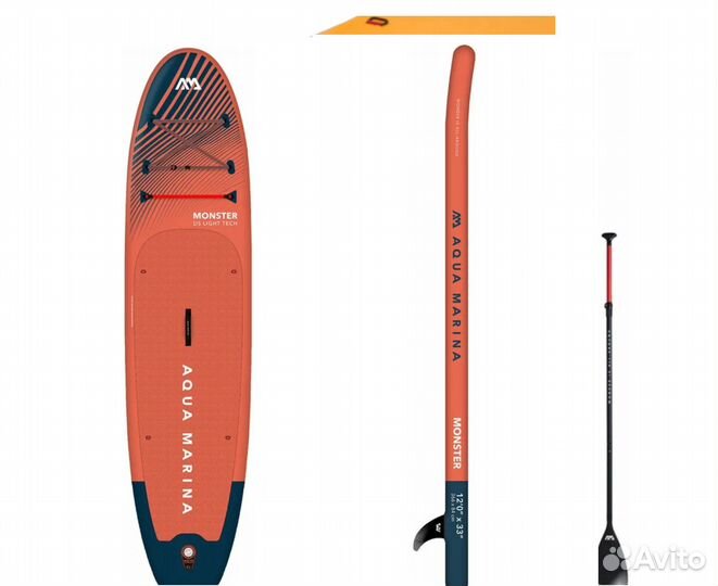 Новый SUP Aqua Marina Monster 12' SS23 гар. 5лет