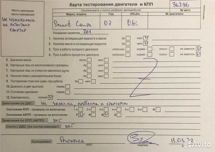 Разбор на запчасти Smart Fortwo 1998-2007