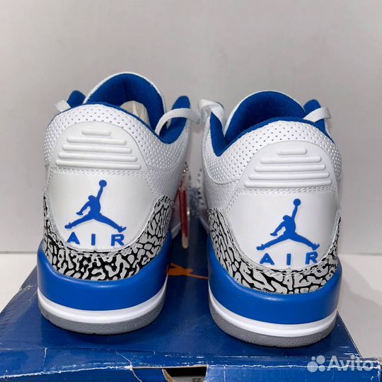 Air jordan 3 retro - White and True Blue