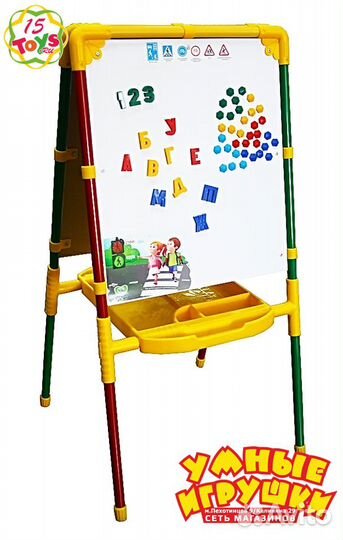 Двусторонний Растущий Мольберт Nika с магн.азбукой