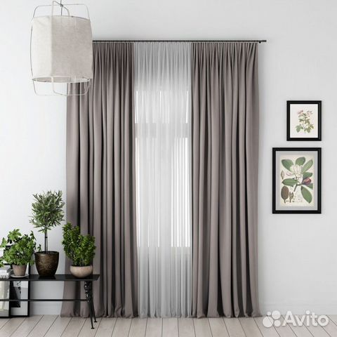 Шторы блэкаут комплект 2шт новые