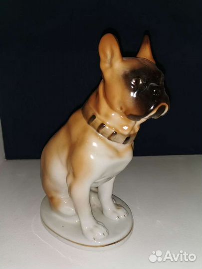 Статуэтка Бульдог лфз СССР