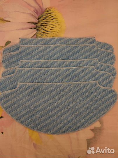 Тряпки сменные 5 шт на робот-пылесос tefal новые