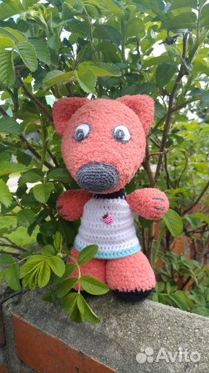 Вязаная лисичка