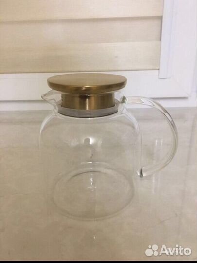 Кувшин с крышкой и чайник с крышкой (стекло )