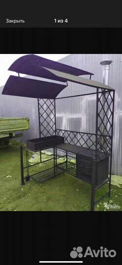 Дачный мангал с печкой