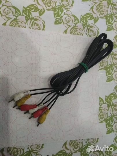 Кабель 3RCA (тюльпан) - 3RCA (тюльпан)