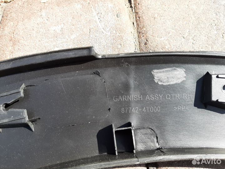 Расширитель крыла задний правый Kia Sportage 2010