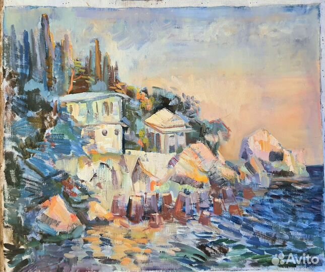 Картина море маслом на холсте пейзаж