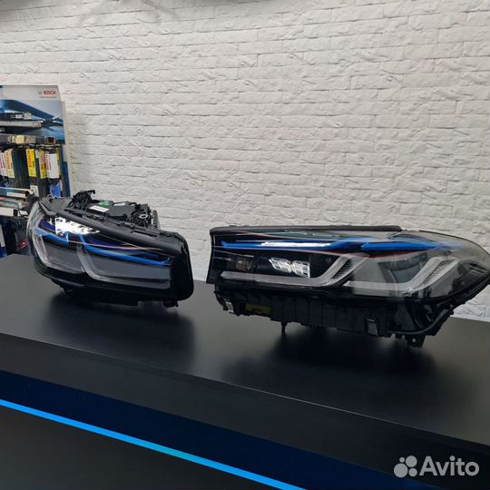 Фары BMW 5 G30 LCI Shadow line чёрные г30 g30