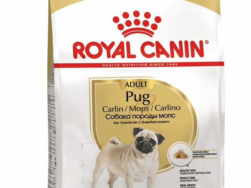 Корм Royal Canin для взрослого мопса с 10 месяцев