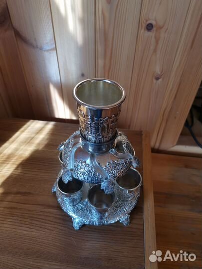 Коньячный набор мельхиор