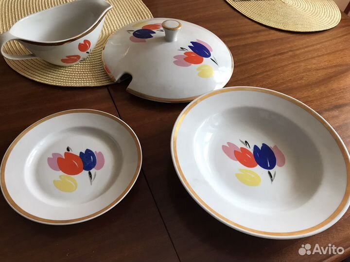 Столовый сервиз фарфор СССР Южно-уральский