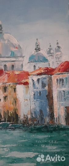 Картина холст ручная работа масло венеция