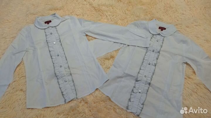 Блузки белые р. 140