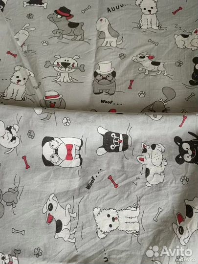 Наволочки хлопок 40х40 детские кошечки собачки