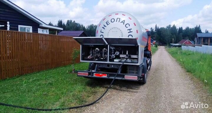 Заправка газгольдера газом