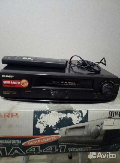 Видеомагнитофон sharp vc-ma441+80 кассет