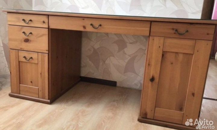 Стол письменный двухтумбовый икея