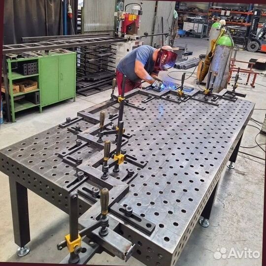 Сварочный 3D стол 1500х3000х150 толщиной 6 мм