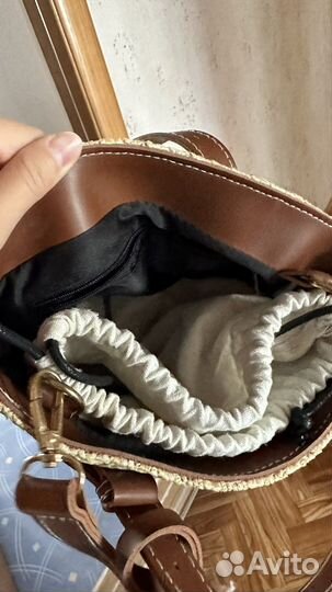 Сумка женская соломенная вязаная летняя