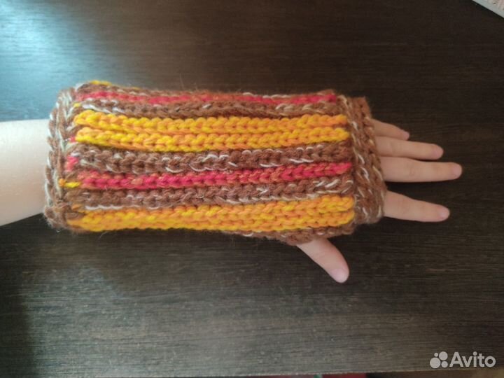 Митенки вязаные