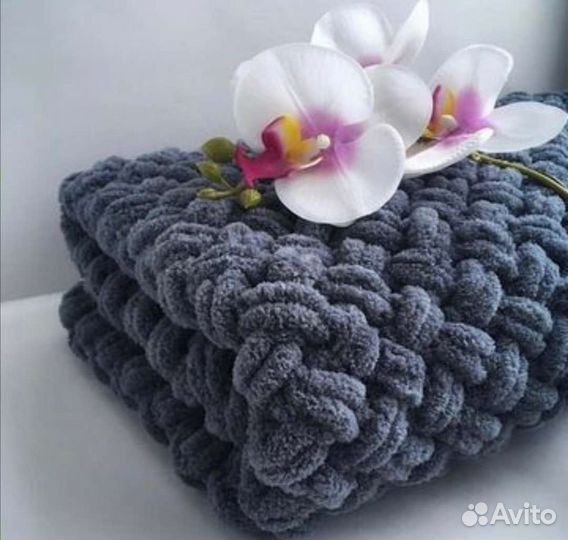 Плед из alize puffy