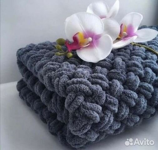 Плед из alize puffy